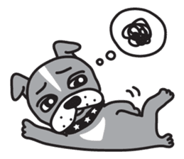 Boston terrier pug-Dog home "Baron" - sticker #1454492