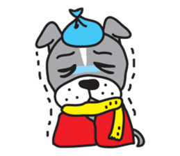 Boston terrier pug-Dog home "Baron" - sticker #1454493