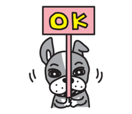 Boston terrier pug-Dog home "Baron" - sticker #1454498