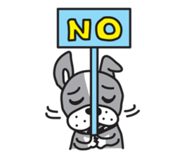 Boston terrier pug-Dog home "Baron" - sticker #1454499