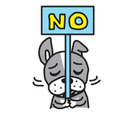 Boston terrier pug-Dog home "Baron" - sticker #1454499