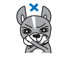 Boston terrier pug-Dog home "Baron" - sticker #1454500