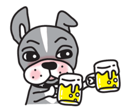 Boston terrier pug-Dog home "Baron" - sticker #1454503