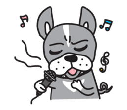 Boston terrier pug-Dog home "Baron" - sticker #1454505