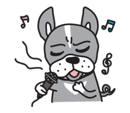 Boston terrier pug-Dog home "Baron" - sticker #1454505