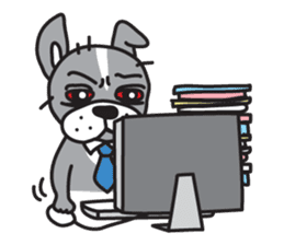 Boston terrier pug-Dog home "Baron" - sticker #1454506