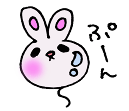 colorful bunny sticker #1455356
