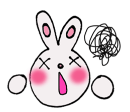 colorful bunny sticker #1455358