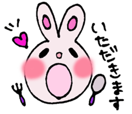colorful bunny sticker #1455361