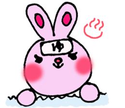 colorful bunny sticker #1455365