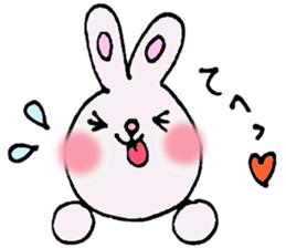 colorful bunny sticker #1455366