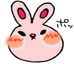 colorful bunny sticker #1455370