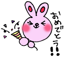 colorful bunny sticker #1455376