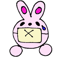 colorful bunny sticker #1455377