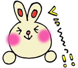 colorful bunny sticker #1455379