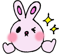 colorful bunny sticker #1455382