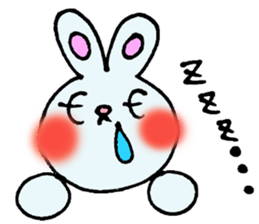 colorful bunny sticker #1455386