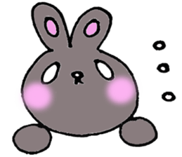 colorful bunny sticker #1455387