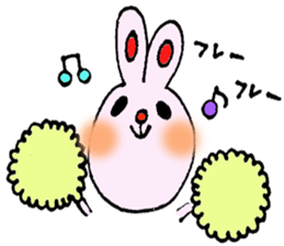 colorful bunny sticker #1455391