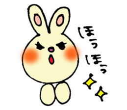 colorful bunny sticker #1455393