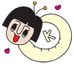 insect girl sticker #1455396