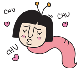 insect girl sticker #1455397