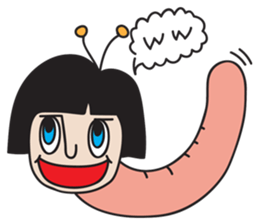 insect girl sticker #1455399