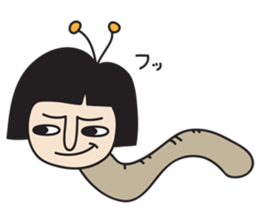 insect girl sticker #1455400