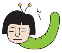 insect girl sticker #1455402