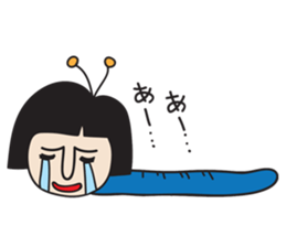insect girl sticker #1455404