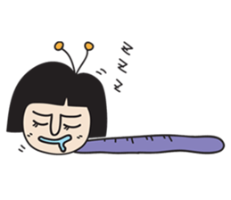 insect girl sticker #1455405