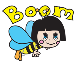 insect girl sticker #1455414