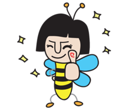 insect girl sticker #1455416