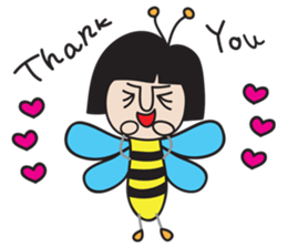 insect girl sticker #1455418