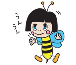 insect girl sticker #1455419