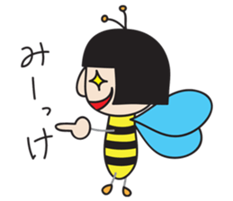 insect girl sticker #1455424