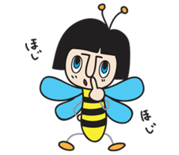 insect girl sticker #1455426