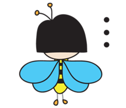 insect girl sticker #1455427