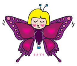 insect girl sticker #1455431