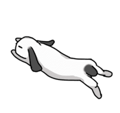 Rabbit leisurely sticker #1456132