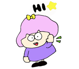 Bob girl & rabbit sticker #1456483