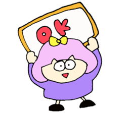 Bob girl & rabbit sticker #1456484