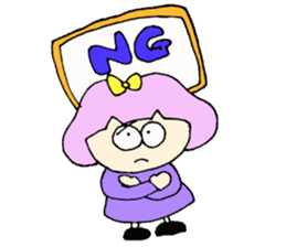 Bob girl & rabbit sticker #1456485