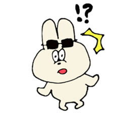 Bob girl & rabbit sticker #1456486