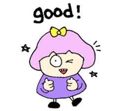 Bob girl & rabbit sticker #1456489