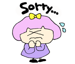 Bob girl & rabbit sticker #1456492