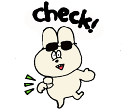 Bob girl & rabbit sticker #1456493