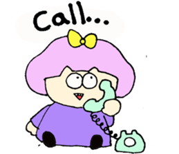 Bob girl & rabbit sticker #1456494