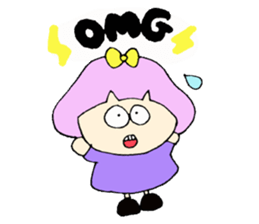 Bob girl & rabbit sticker #1456495