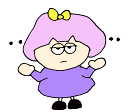 Bob girl & rabbit sticker #1456496